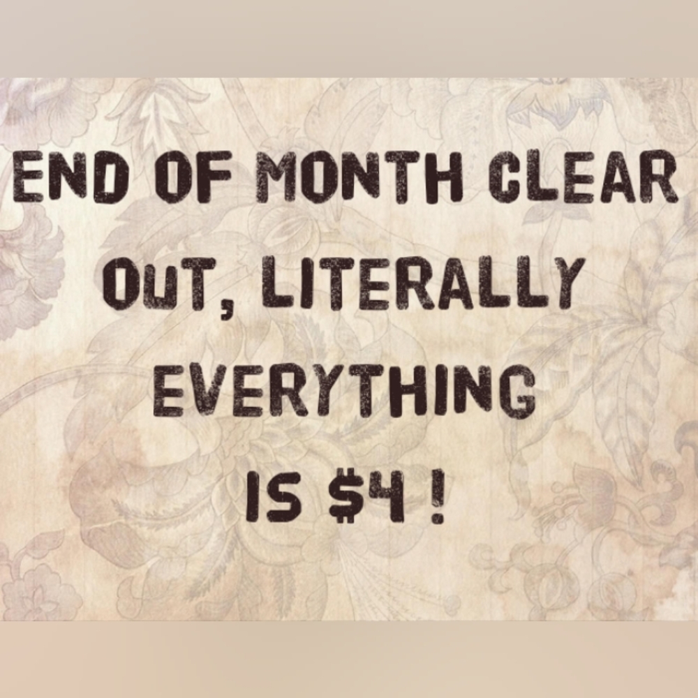 End of Month Sale Sign